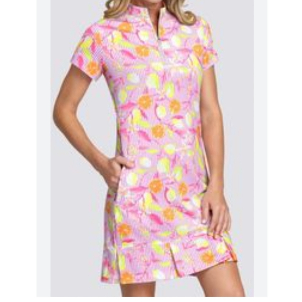 Tail Floral Pink Swim Dress